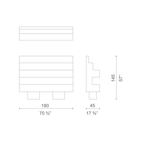 REGAŁ NA KSIĄŻKI RED BOOKCASE, CAPPELLINI - obrazek 6
