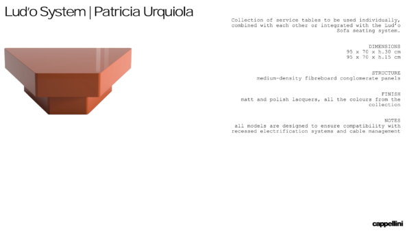 STOLIK KAWOWY LUD'O SYSTEM - MODUŁOWY DESIGN OD PATRICII URQUIOLI DLA CAPPELLINI - obrazek 6