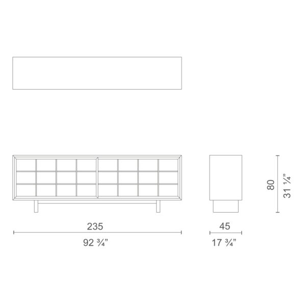 WŁOSKA KOMODA RETI-CO CABINET, CAPPELLINI - obrazek 8
