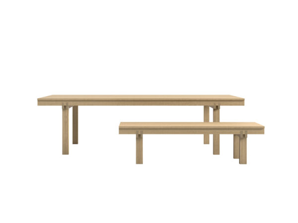 MODUŁOWE STOŁY I ŁAWKA MATHARE PROJEKTU GIACOMO MOOR, CAPPELLINI